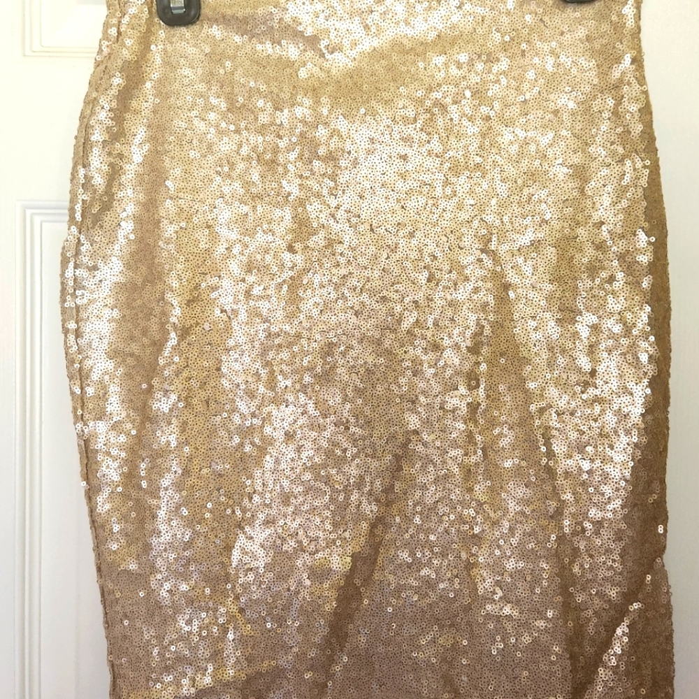 Trendy party sequin skirt